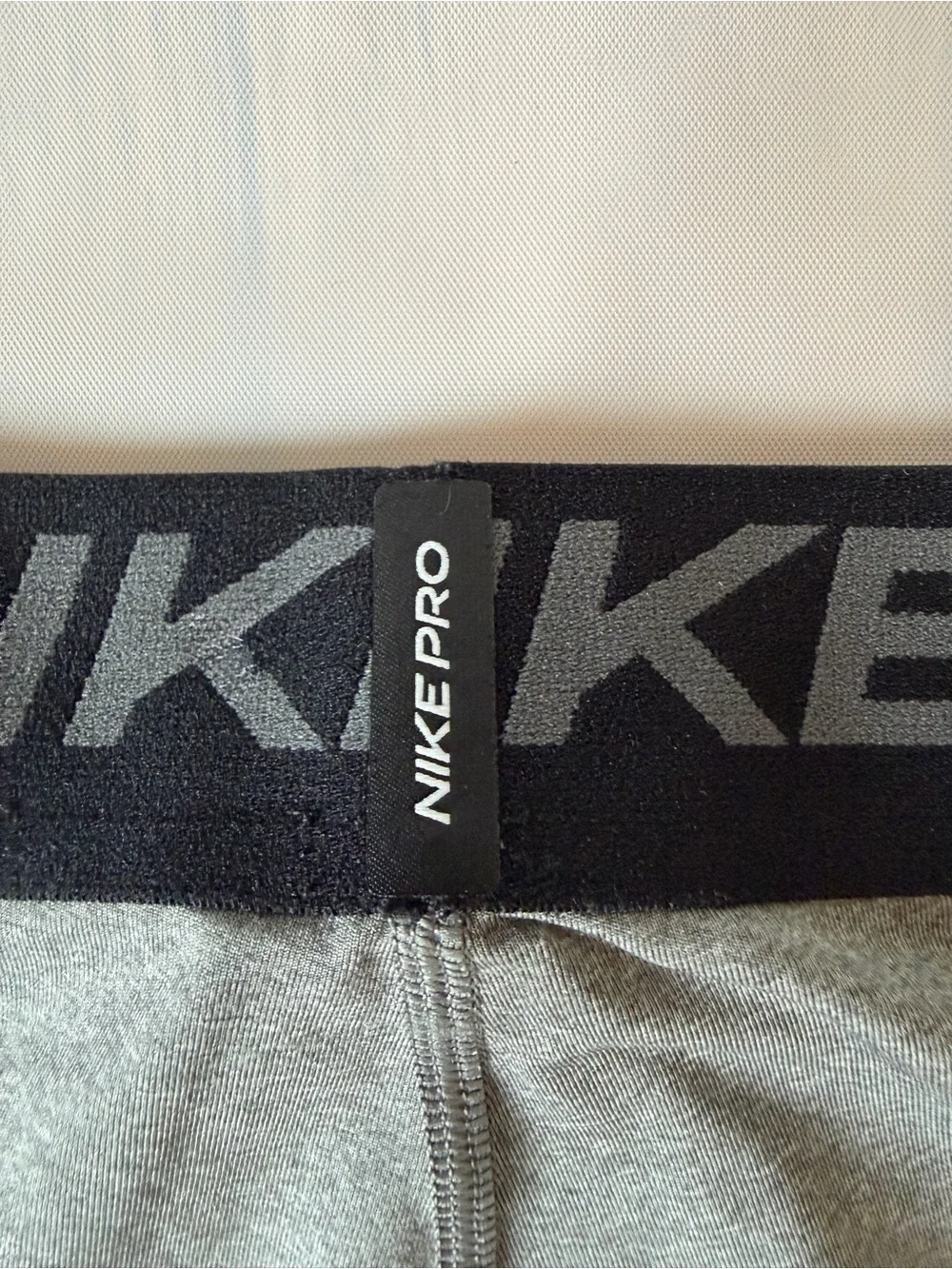 Nike Pro tights boys big kids gray dri-fit base layer training size M CK4546